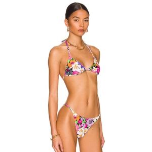 NWT SUPERDOWN WOMEN’S BELINDA BIKINI BOTTOMS, SIZE MEDIUM, FLORAL/MULTI